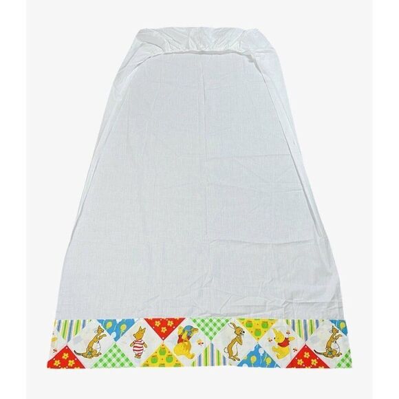 RARE Vintage 1970s Sears Winnie the Pooh Cotton Blend TWIN Semi Fitted Top Sheet - Picture 1 of 16